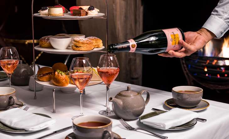 Champagne afternoon tea at Hans' Bar & Grill